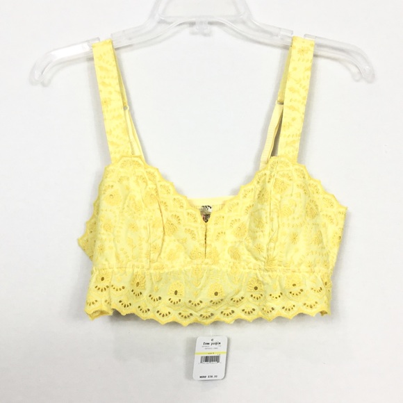 Free People Tops - NWT Intimately Free People Eyelet Crop Bra Top